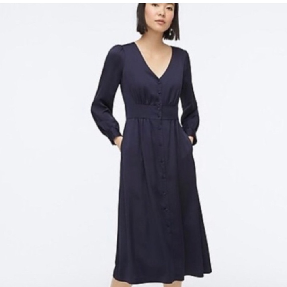 🩷HP🩷J Crew Button-front A-line midi dress